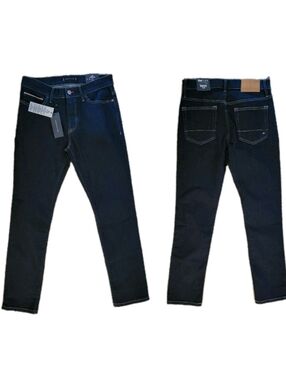 Tommy Hilfiger THFLEX Denin Jeans Dark Wash Sl8m Fit Stretch Men's 30x30 NWT